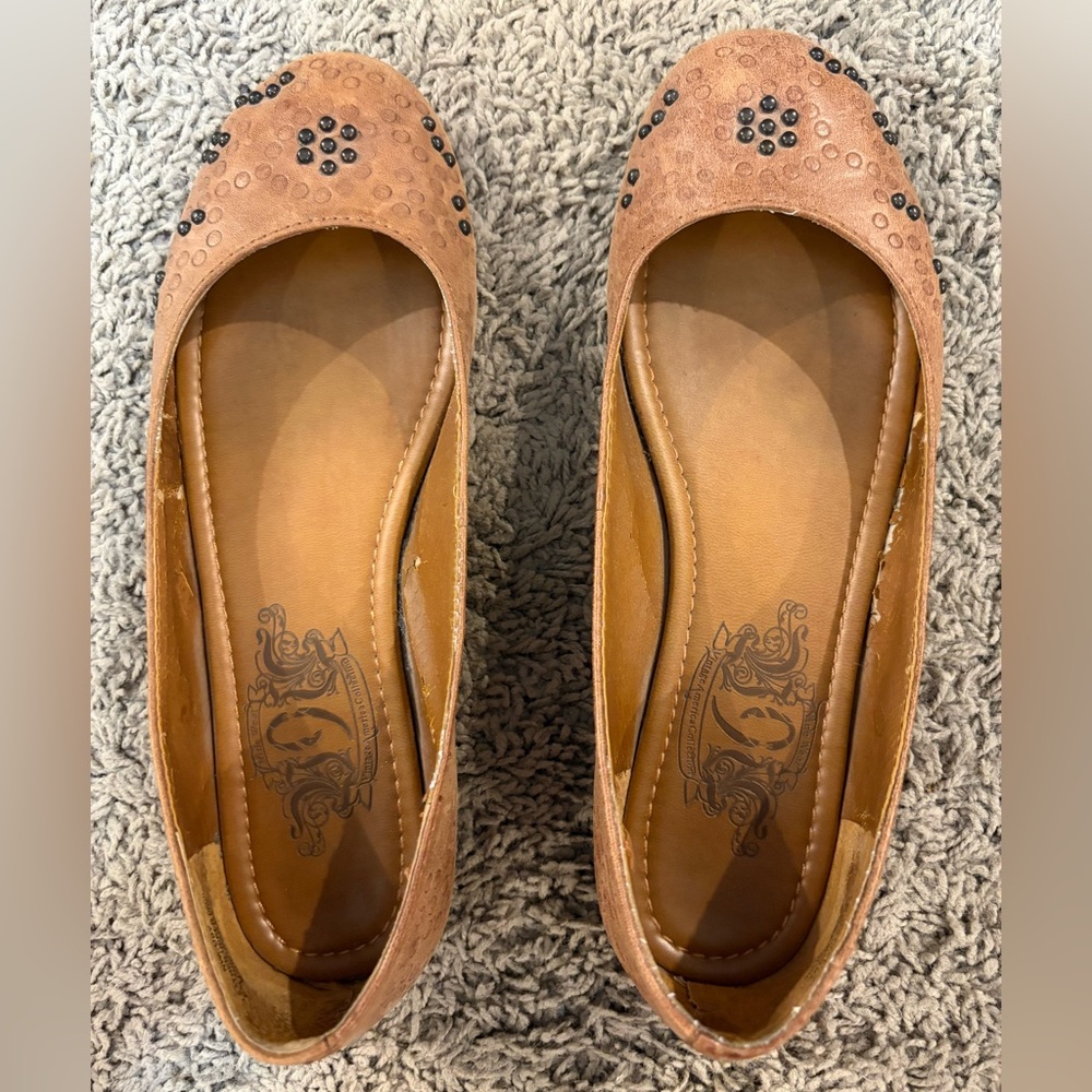 🤎Nine West • brown flats • 6.5